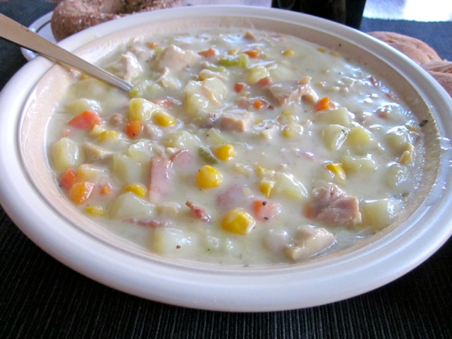 Creamy Chicken and Corn Chowder myfavouritepastime.com