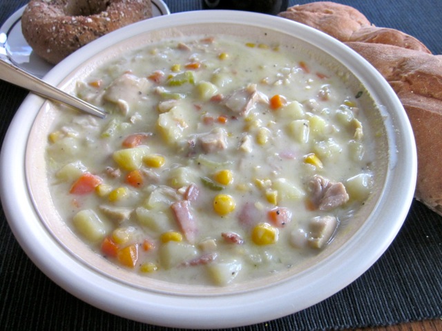 Creamy Chicken and Corn Chowder myfavouritepastime.com