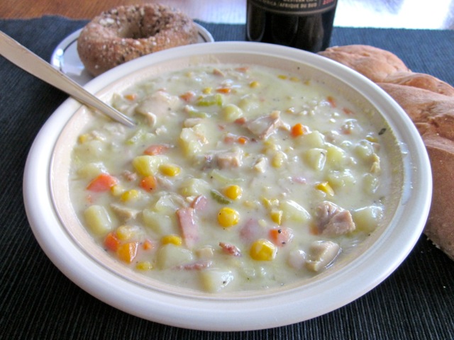 Creamy Chicken and Corn Chowder myfavouritepastime.com