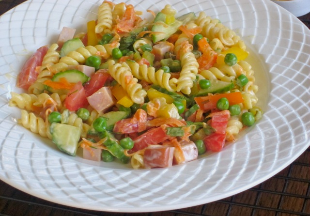 Pasta Salad with Vegetables and Ham myfavouritepastime_4162