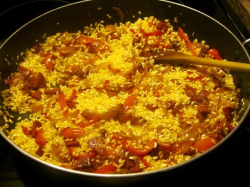 Chicken Paella myfavouritepastime.com