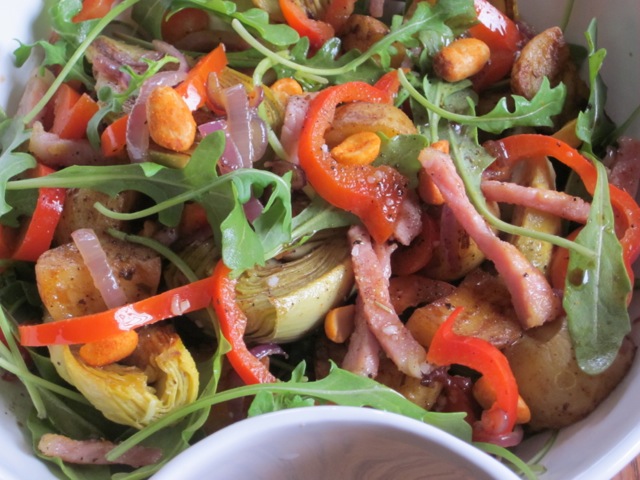 Warm Potato Salad with Artichoke myfavouritepastime.com Warm Potato Salad with Artichoke myfavouritepastime.com_8449