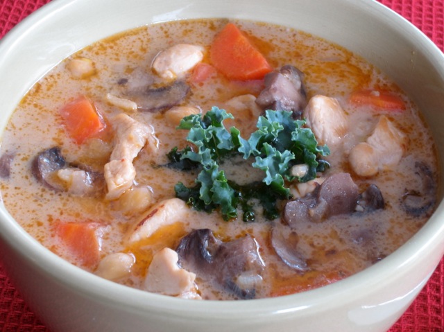 Creamy Coconut Thai Chicken Rice Soup  myfavouritepastime.com_0919