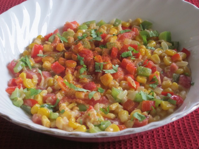 Creamy Sweet Corn and Peppers myfavouritepastime.com_1491