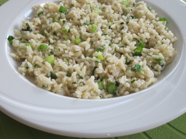 Brown Rice with Green Onions & Cilantro myfavouritepastime.com_0874