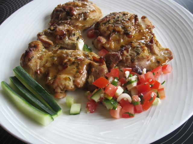 Spicy Lemon Cilantro Chicken with Salsa myfavouritepastime.com_2504