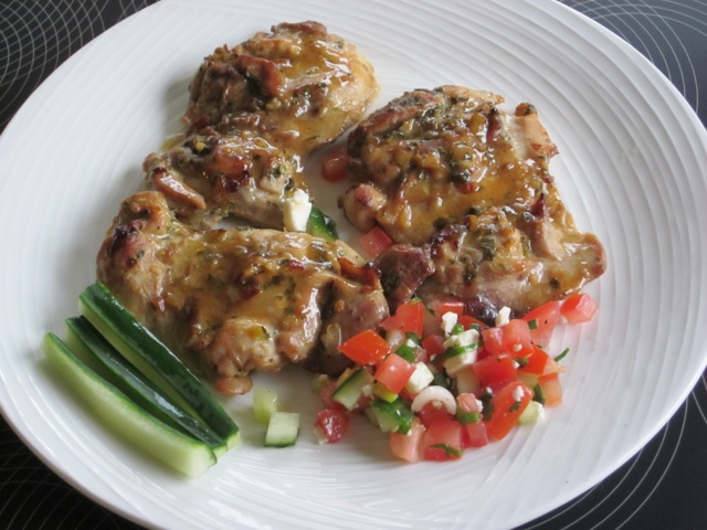 Spicy Lemon Cilantro Chicken with Salsa myfavouritepastime.com_3323