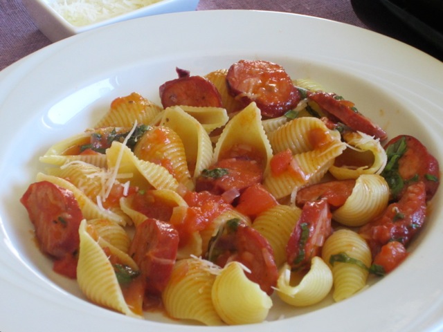 Pasta with Chorizo Sausage myavouritepastime.com_3039