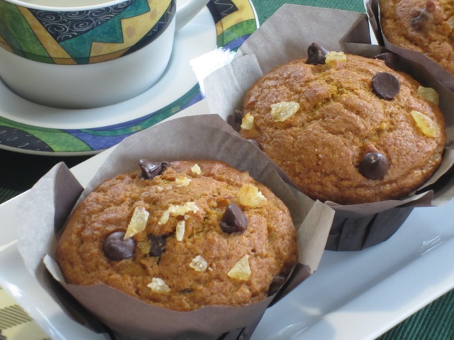 Chocolate Ginger Pumpkin Muffins myfavouritepastime.com_3405