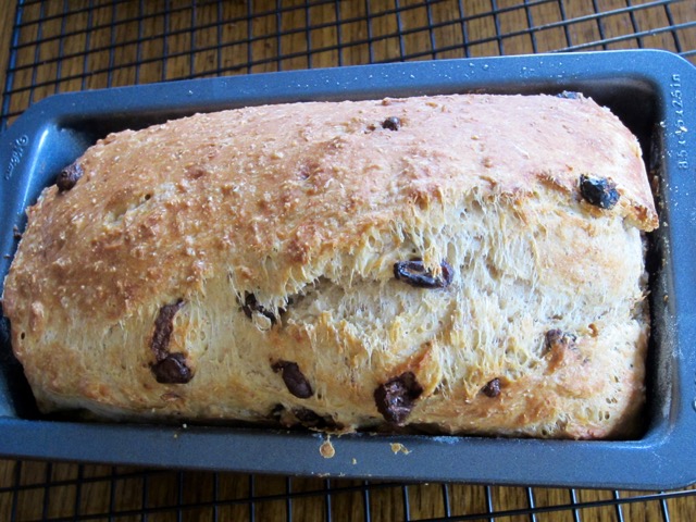 Quick Bread with Chocolate Chips and Raisins myfavouritepastime.com