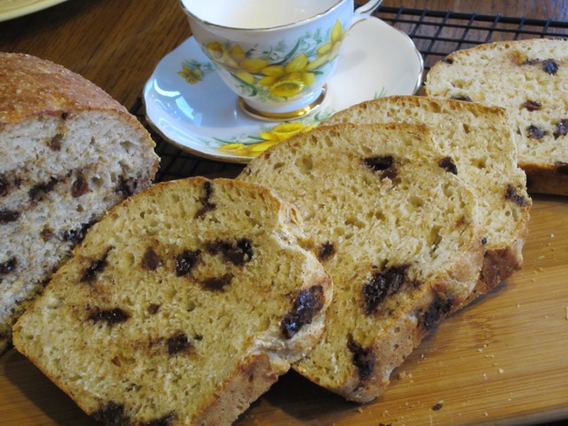 Quick Bread with Chocolate Chips and Raisins myfavouritepastime.com
