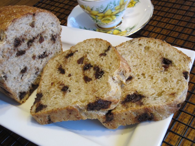 Quick Bread with Chocolate Chips and Raisins myfavouritepastime.com