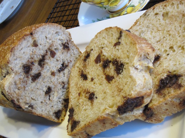 Quick Bread with Chocolate Chips and Raisins myfavouritepastime.com