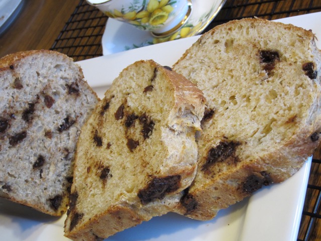 Quick Bread with Chocolate Chips and Raisins myfavouritepastime.com