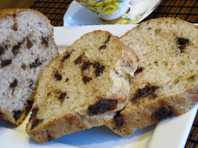 Quick Bread with Chocolate Chips and Raisins myfavouritepastime.com