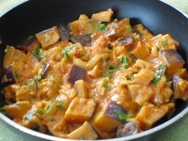 Spicy Eggplant with Coconut Milk myfavouritepastime.com
