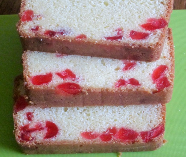Pound Cake with Cherries myfavouritepastime.com