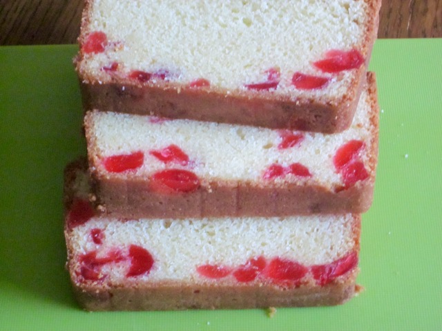 Pound Cake with Cherries myfavouritepastime.com