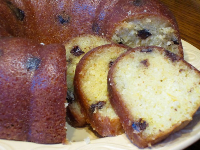 Chocolate Chip orange Cake myfavouritepastime.com