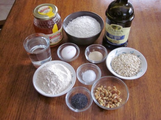 Honey Oatmeal and Walnut Bread myfavouritepastime.com