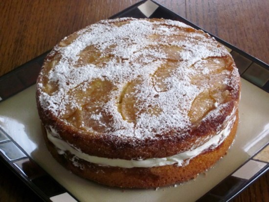 Apple Cake With Cream Filling myfavouritepastime.com Apple Cake With Cream Filling