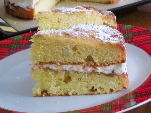 Apple Cake With Cream Filling myfavouritepastime.com Apple Cake With Cream Filling