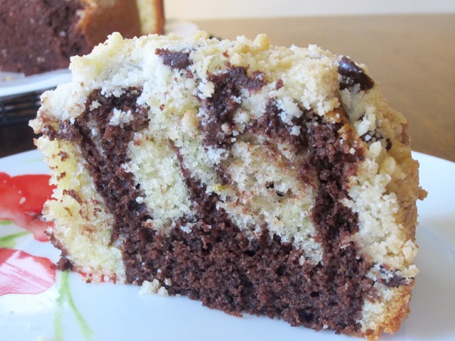 Marbled Chocolate and Lime Crumble Cake myfavouritepastime.com