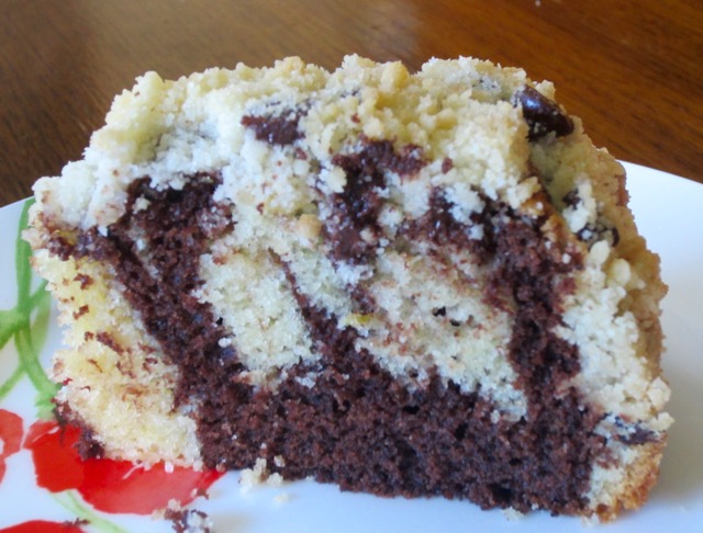 Marbled Chocolate and Lime Crumble Cake myfavouritepastime.com