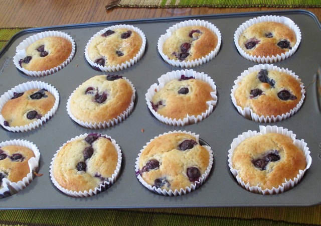 Blueberry Banana & Vanilla Muffins myfavouritepastime.com
