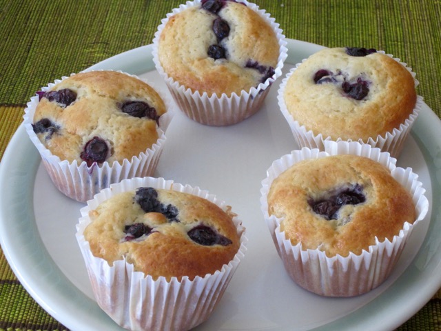 Blueberry Banana & Vanilla Muffins myfavouritepastime.com