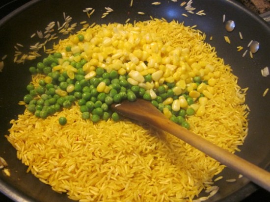 Basmati Rice with Corn and Peas myfavouritepastime.com Basmati Rice with Corn and Peas myfavouritepastime.com