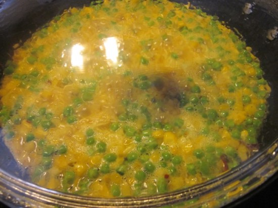 Basmati Rice with Corn and Peas myfavouritepastime.com
