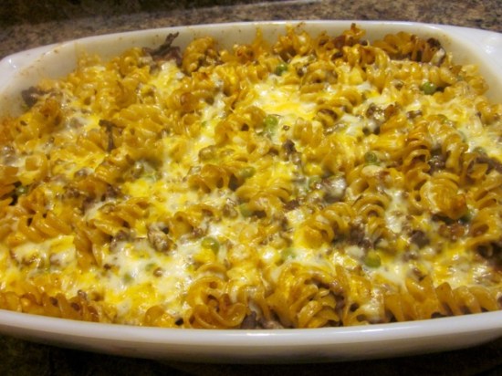 Pasta and beef casserole myfavouritepastime.com