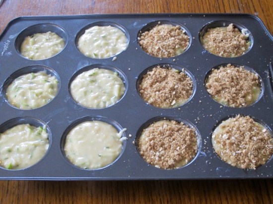 Zucchini Coconut Muffins with Streusel Topping myfavouritepastime.com