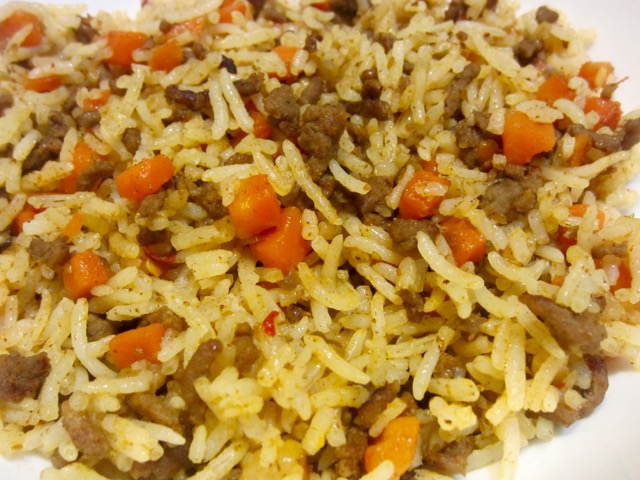 Basmati Rice with Ground Beef and Carrots myfavouritepastime.com Rice with Ground Beef and Carrots myfavouritepastime.com