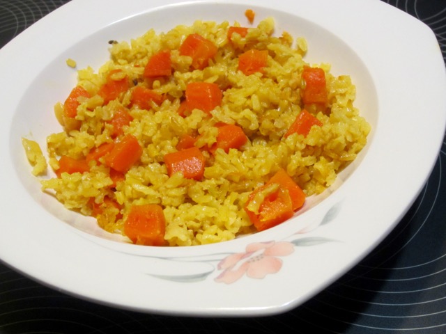 Baked Brown Rice with Carrots and Coconut Milk myfavouritepastime.com