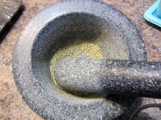 Classic Lasagna myfavouritepastime.com-crush the fennel seeds