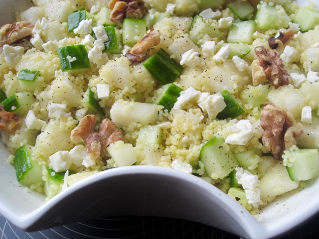 Cucumber Pear and Couscous Salad myfavouritepastime.com