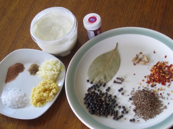 Tandoori Chicken Ingredients myfavouritepastime.com