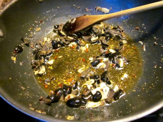 Spaghetti with Tomatoes olives and Capers myfavouritepastime.com