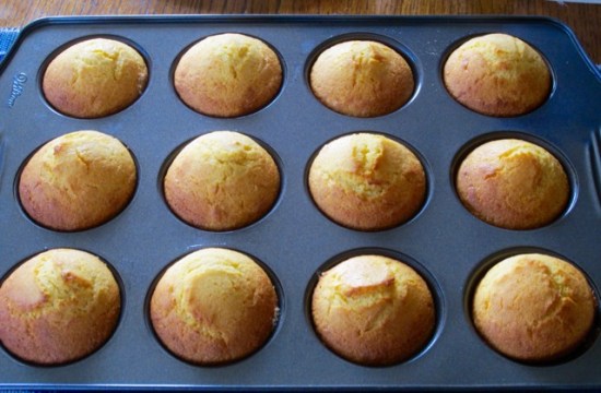 Honey Cornmeal Muffins myfavouritepastime.com