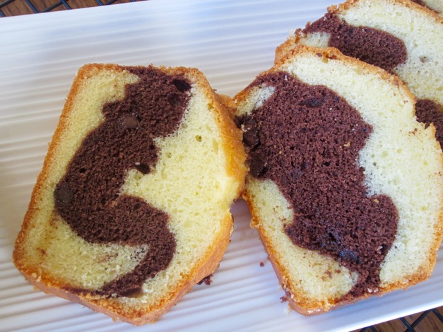Marble Cake with Chocolate Chips myfavouritepastime.com