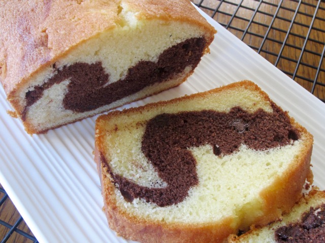 Marble Cake with Chocolate Chips myfavouritepastime.com