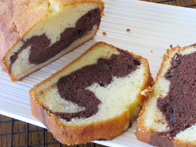 Marble Cake with Chocolate Chips myfavouritepastime.com