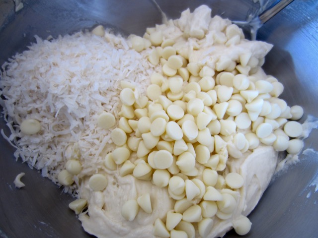 Coconut and White Chocolate Chip Muffins myfavouritepastime.com