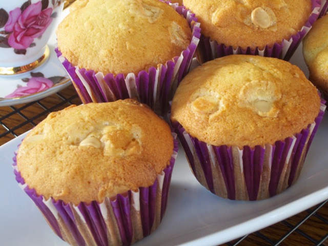 Coconut and White Chocolate Chip Muffins myfavouritepastime.com