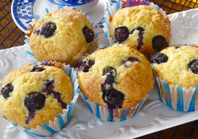 Lime Blueberry Muffins myfavouritepastime.com