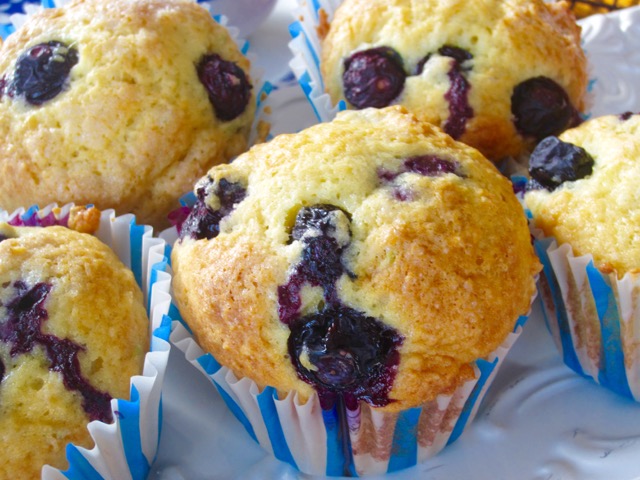 Lime Blueberry Muffins myfavouritepastime.com