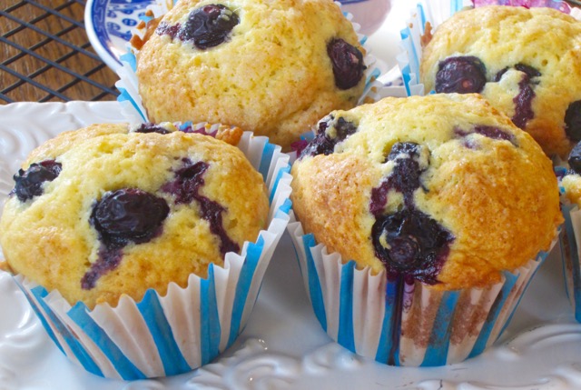 Lime Blueberry Muffins myfavouritepastime.com