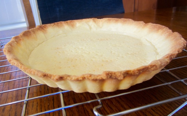 Michel Roux's Pâte sucrée (Sweet dough) myfavouritepastime.com: Once baked, the pastry shell is quite firm and hard and easy to handle.